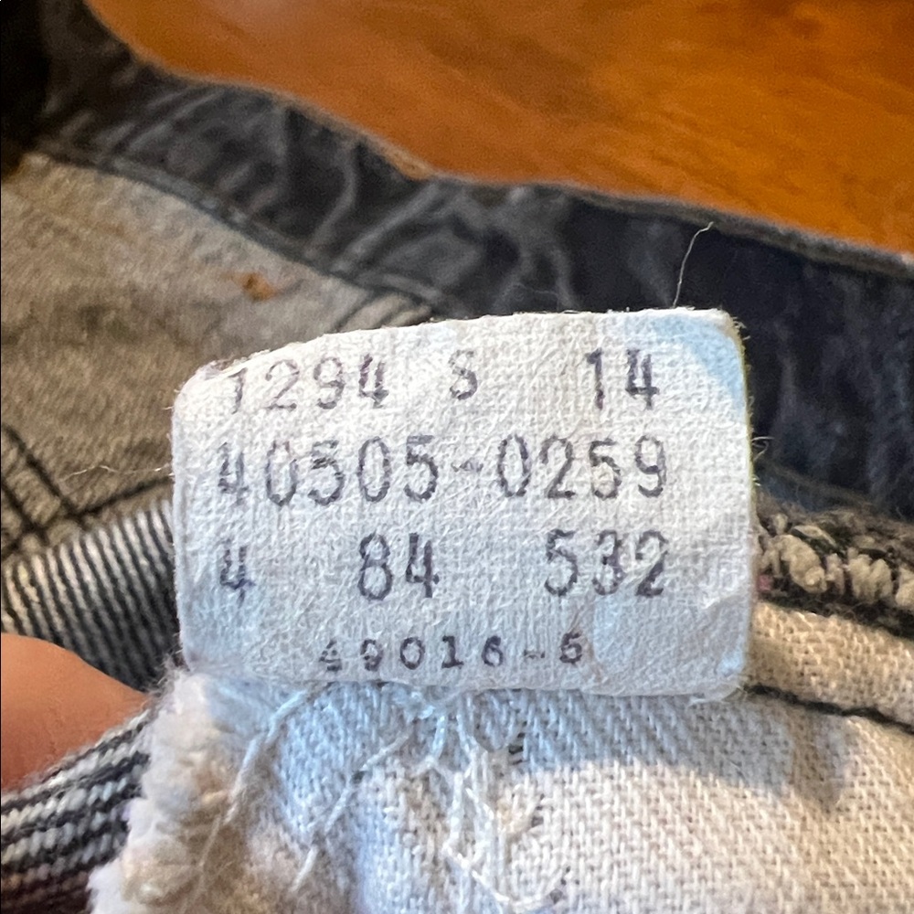 Vintage Orange Tab Levi's 31x30 Faded Black - Picture 6 of 16